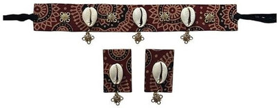 Le bijouxistic Fabric Brown Jewellery Set(Pack of 1)