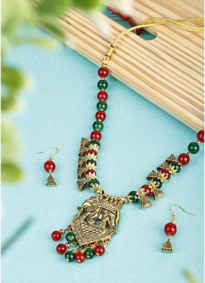 Lathar Alloy Multicolor Jewellery Set(Pack of 1)