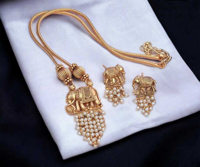 Joyful Alloy Green Jewellery Set(Pack of 2)