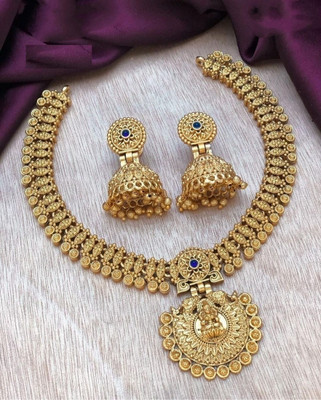 Shilpa Creation Alloy Gold Jewellery Set(Pack of 1)