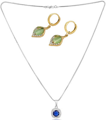 SRK Fashions Alloy Blue, Green Jewellery Set(Pack of 1)