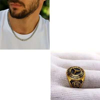 Vipunj Alloy Gold-plated, Sterling Silver Silver, Gold Jewellery Set(Pack of 2)