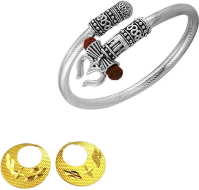 MAATRCHAAYA Brass, Alloy, Stainless Steel Sterling Silver, Gold-plated, Silver Silver, Gold Jewellery Set(Pack of 2)