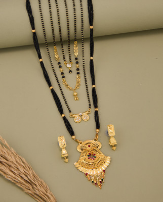 TheSanga Brass Gold-plated Gold Jewellery Set(Pack of 1)