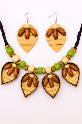 ClayNest Wood Multicolor Jewellery Set(Pack of 1)