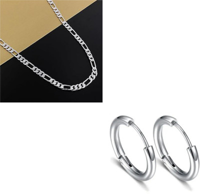 MAATRCHAAYA Stainless Steel Sterling Silver Silver Jewellery Set(Pack of 2)