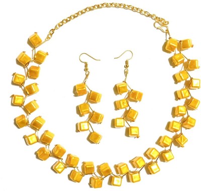 UTTARAI Alloy Gold-plated Yellow Jewellery Set(Pack of 1)