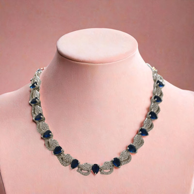 siyaa creation Alloy Blue, White Jewellery Set(Pack of 1)