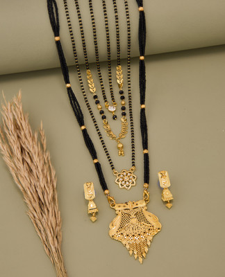 TheSanga Brass Gold-plated Gold Jewellery Set(Pack of 1)