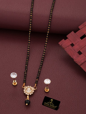Bright STYLE Alloy Gold-plated Black, Silver Jewellery Set(Pack of 1)