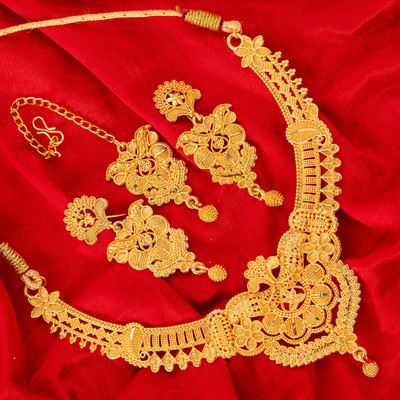 YASH ENTERPRISE Brass Gold-plated Gold Jewellery Set(Pack of 1)