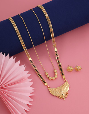 Vraj india Metal Gold-plated Gold Jewellery Set(Pack of 1)