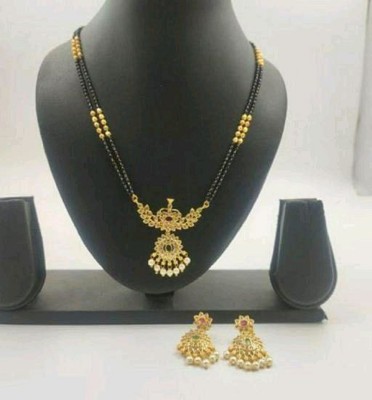 harikrupa Stainless Steel Gold-plated Multicolor Jewellery Set(Pack of 2)