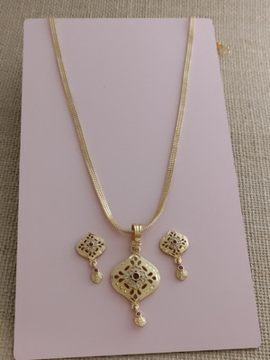 Univers Fashion Trends Alloy Gold-plated Gold Jewellery Set(Pack of 1)