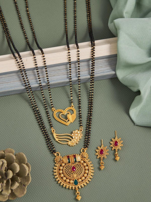 ANOUK Brass Gold-plated Multicolor Jewellery Set(Pack of 1)