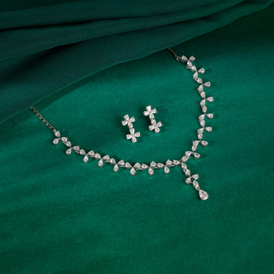 GIVA Sterling Silver Rhodium Silver Jewellery Set(Pack of 2)