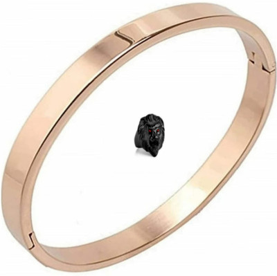 house of common Brass, Copper, Alloy, Stainless Steel Titanium, Copper, Gold-plated Rose Gold, Black Jewellery Set(Pack of 2)