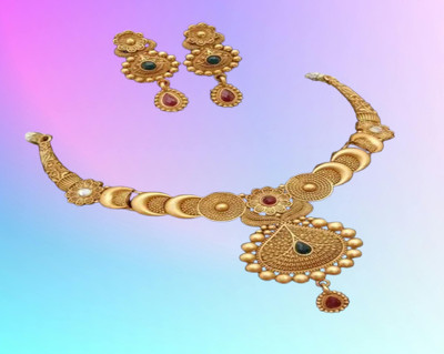 SKG Fashion Store Alloy Gold Jewellery Set(Pack of 1)