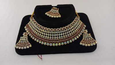 Marsify World Alloy Red, Silver, White Jewellery Set(Pack of 1)