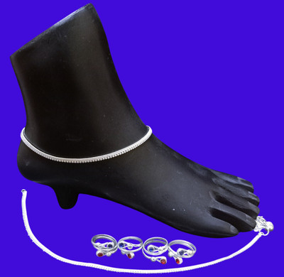 MA Enterprises Alloy Silver Silver Jewellery Set(Pack of 1)