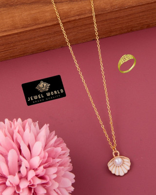 Jewel WORLD Alloy Gold-plated Gold Jewellery Set(Pack of 1)