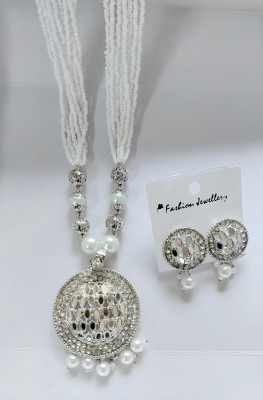 ZMS Alloy Gold-plated Silver Jewellery Set(Pack of 1)
