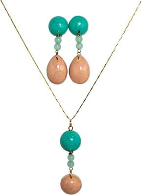 SMARVA Resin Turquoise, Green Jewellery Set(Pack of 1)