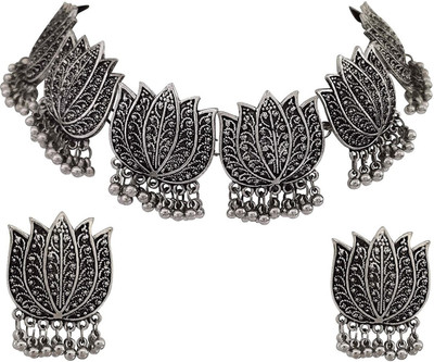 DEGHLAM Alloy Silver Silver Jewellery Set(Pack of 1)