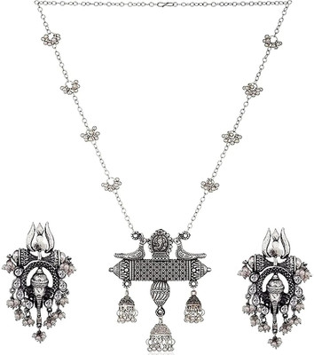 COSMO DUST JEWELLERY WITH DEVICE Alloy Silver Jewellery Set(Pack of 1)