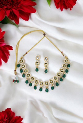 joy of jewels Alloy Green Jewellery Set(Pack of 1)