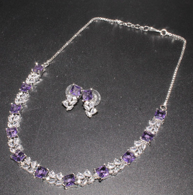 BELLACRAZE Alloy Silver Blue Jewellery Set(Pack of 3)