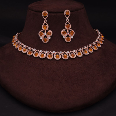 brado jewellery Brass Gold-plated Multicolor Jewellery Set(Pack of 1)