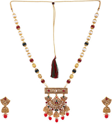 Styylo Jewels Brass Gold-plated Multicolor Jewellery Set(Pack of 3)