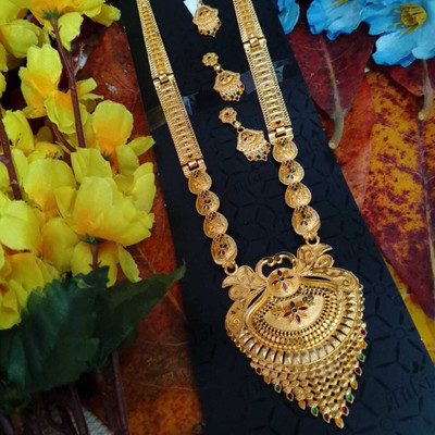 RBNLOV Brass Gold-plated Gold Jewellery Set(Pack of 1)