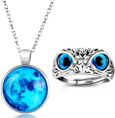 vs unique collections Stainless Steel Silver Silver Jewellery Set(Pack of 2)