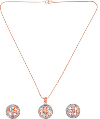 Admier Brass Silver Jewellery Set(Pack of 2)