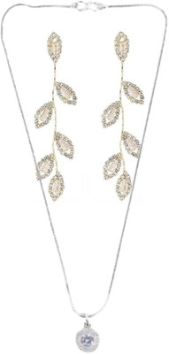 SRK Fashions Alloy White, Silver Jewellery Set(Pack of 1)