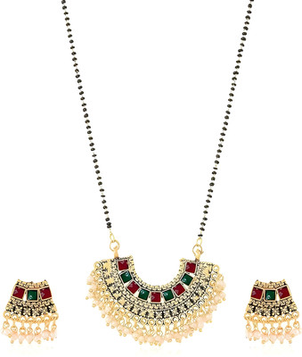 SHIVANYA Alloy Gold-plated Multicolor Jewellery Set(Pack of 1)