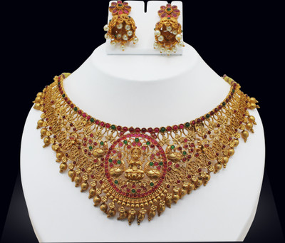 Nagneshi Art Alloy Gold-plated Multicolor Jewellery Set(Pack of 1)