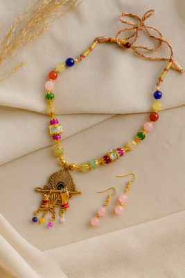 Laxmi Enterprises Alloy Gold-plated Multicolor Jewellery Set(Pack of 3)