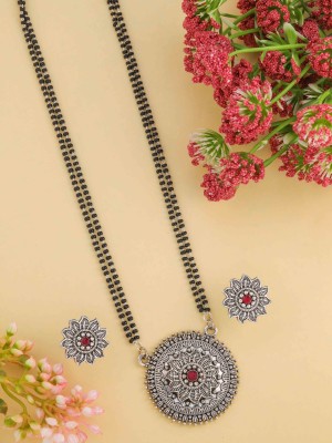 Springal Oxidised Silver, Alloy Gold-plated Silver Jewellery Set(Pack of 1)