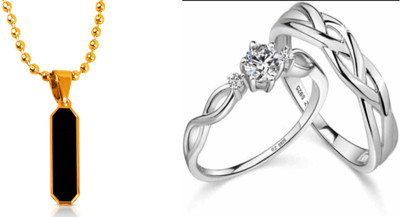 ruby collection Alloy Gold, Silver Jewellery Set(Pack of 2)