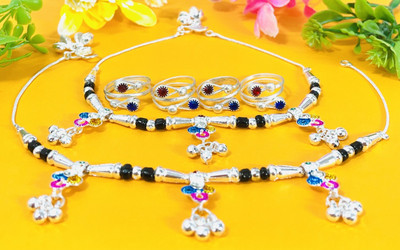 SONU SELECT Alloy Silver Silver Jewellery Set(Pack of 6)