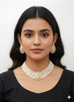 ZODIC FASHION Stone White Jewellery Set(Pack of 1)