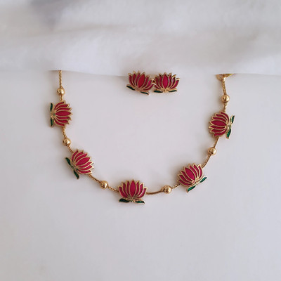 Romil Brass Gold-plated Multicolor Jewellery Set(Pack of 1)