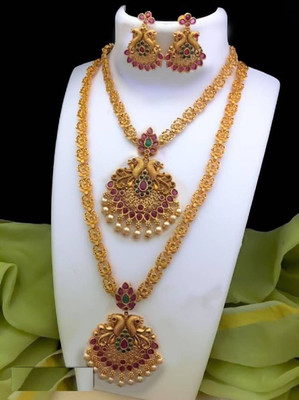 Radian Alloy Gold-plated Multicolor Jewellery Set(Pack of 1)