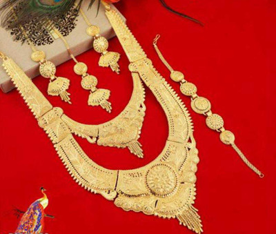 DPMARKETING Alloy Gold-plated Yellow Jewellery Set(Pack of 1)