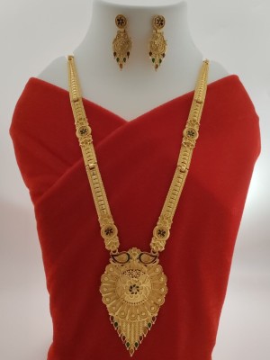 JAITU JEWELS Brass Brass Gold Jewellery Set(Pack of 1)