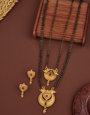 house of common Alloy Gold-plated Gold Jewellery Set(Pack of 2)