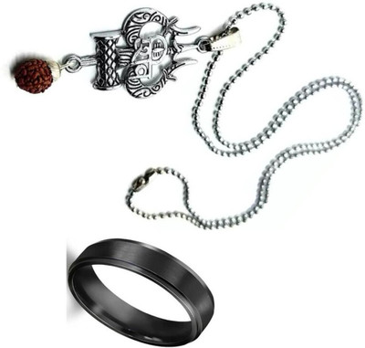KINGSTYLEIMPEX Stainless Steel Sterling Silver Multicolor Jewellery Set(Pack of 3)